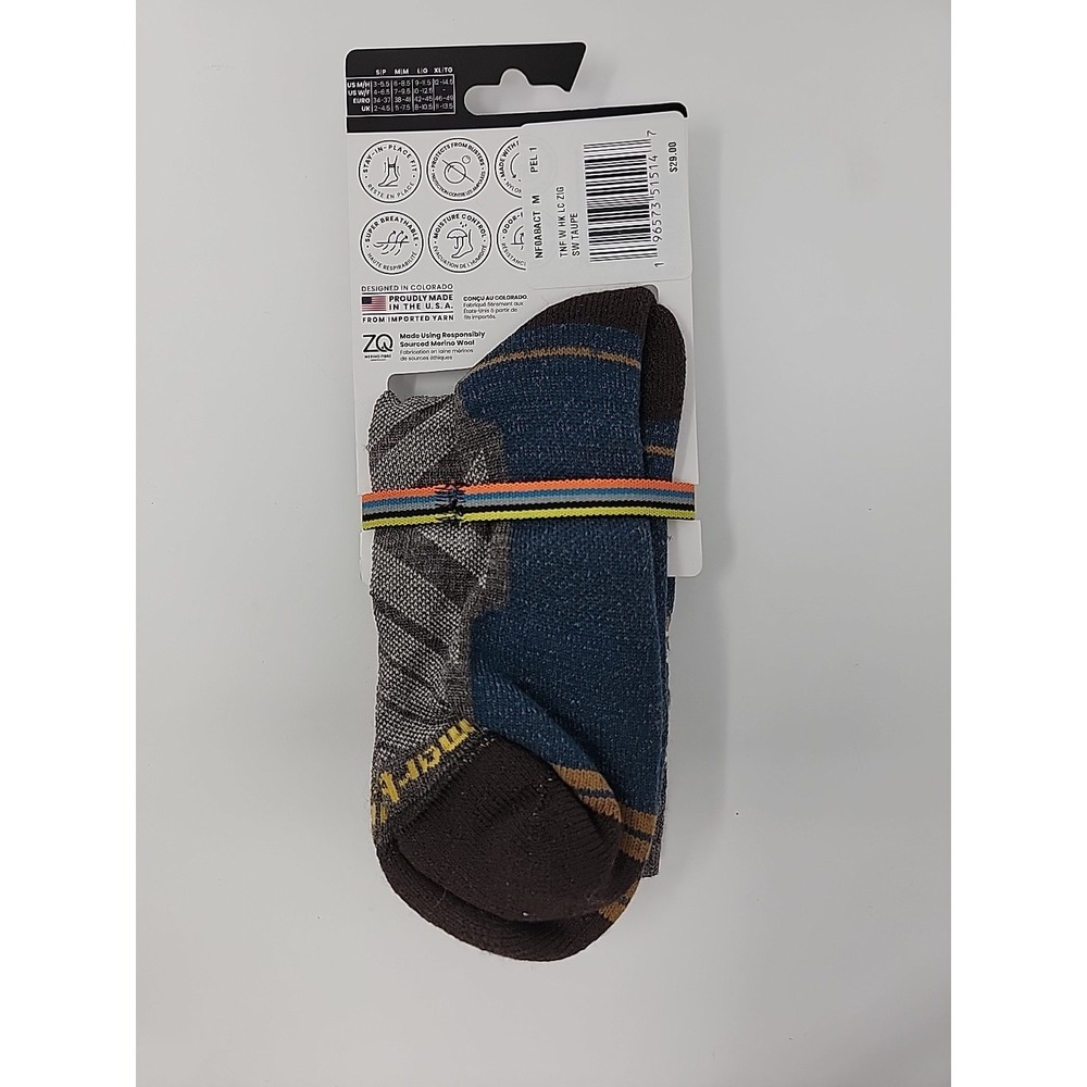 NWT Smartwool Hike Womens Taupe Print Mid Crew Socks Medium M - Picture 4 of 7